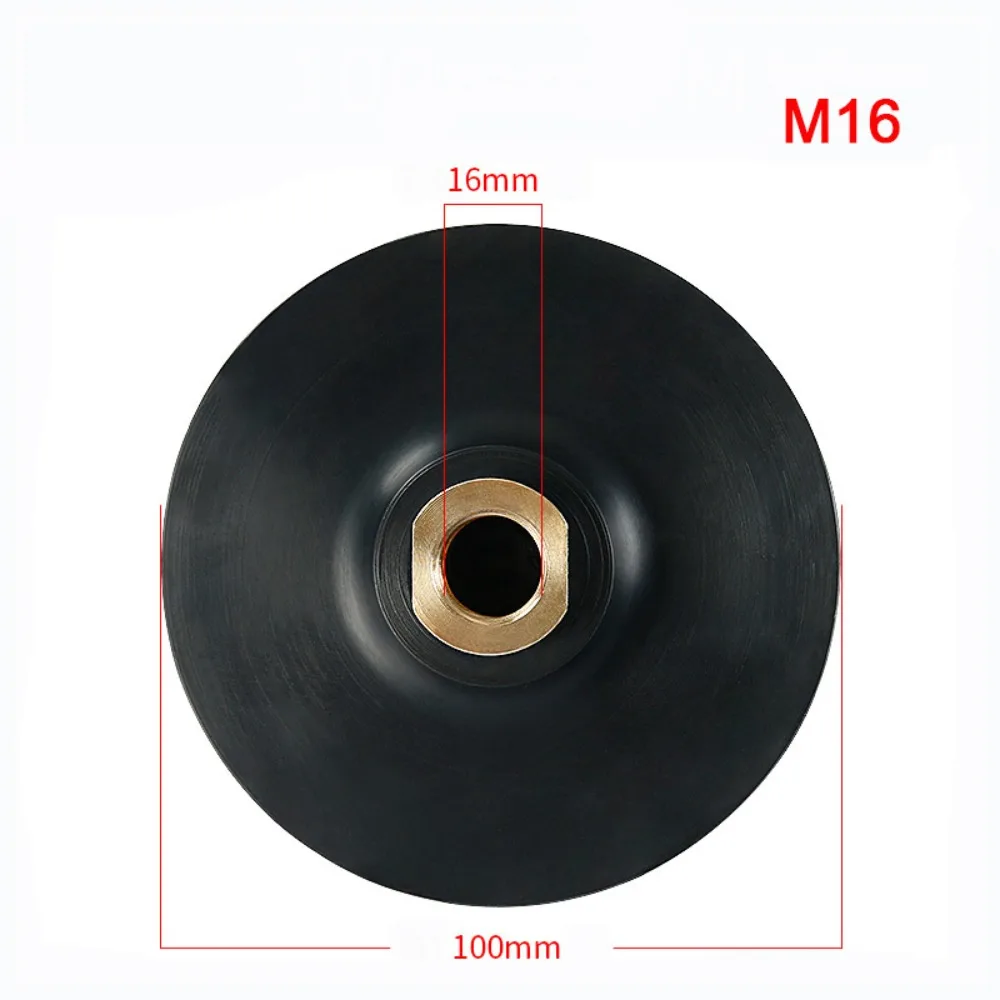 

3/4 дюйма резиновая подложка M10/M14/M16 для угловой шлифовальной машины, полировальный шлифовальный диск, износостойкий, самоклеящийся