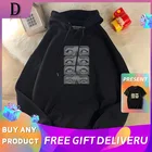 Мужские толстовки с капюшоном, пуловер с принтом манга, свитшот на шнуровке, весенне-осенние модные повседневные пуловеры с длинным рукавом