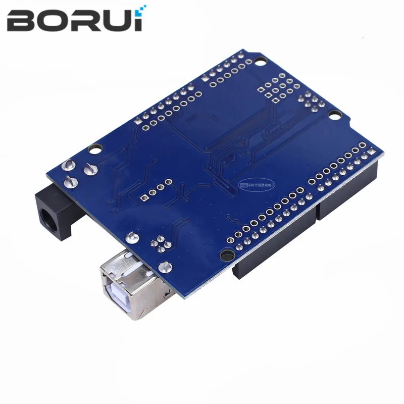 Фото Плата разработки UNO R3 ATmega328P CH340 CH340G для Arduino UNO R3 с прямым разъемом №3
