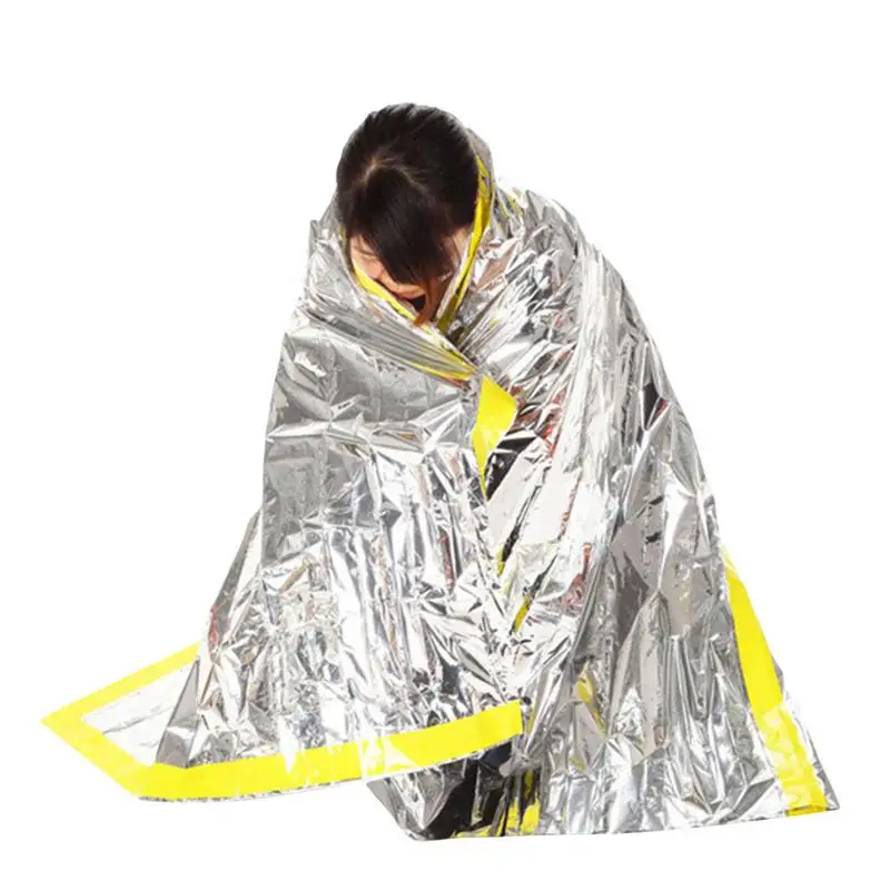 

Детское теплое одеяло, аварийное одеяло из майлара, аварийный комплект, в комплект входит тепловое одеяло из фольги, карабин со свистком