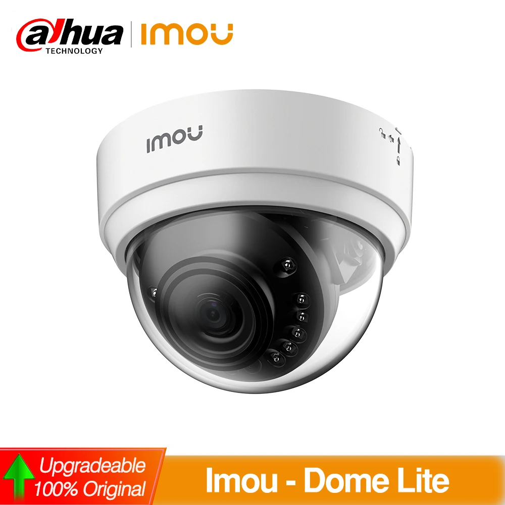 

Габариты Dahua IMOU IPC-D22 Dome Lite 1080P 4 Мп Wi-Fi камера беспроводное наблюдение облачная SD-карта Встроенный микрофон IP67