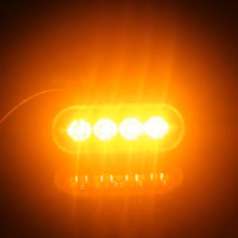 4 светодиода для автомобиля грузовика прицепа мигающий сигнал