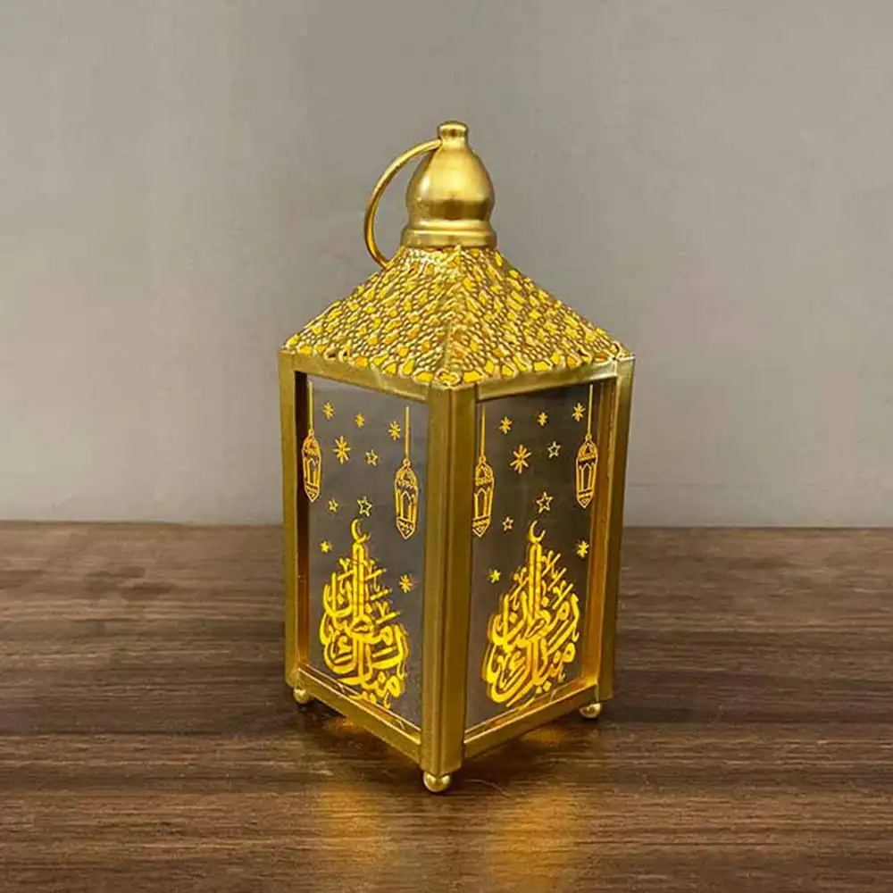 

Ramadan Lantern with LED Decorative Hanging Lantern for Home