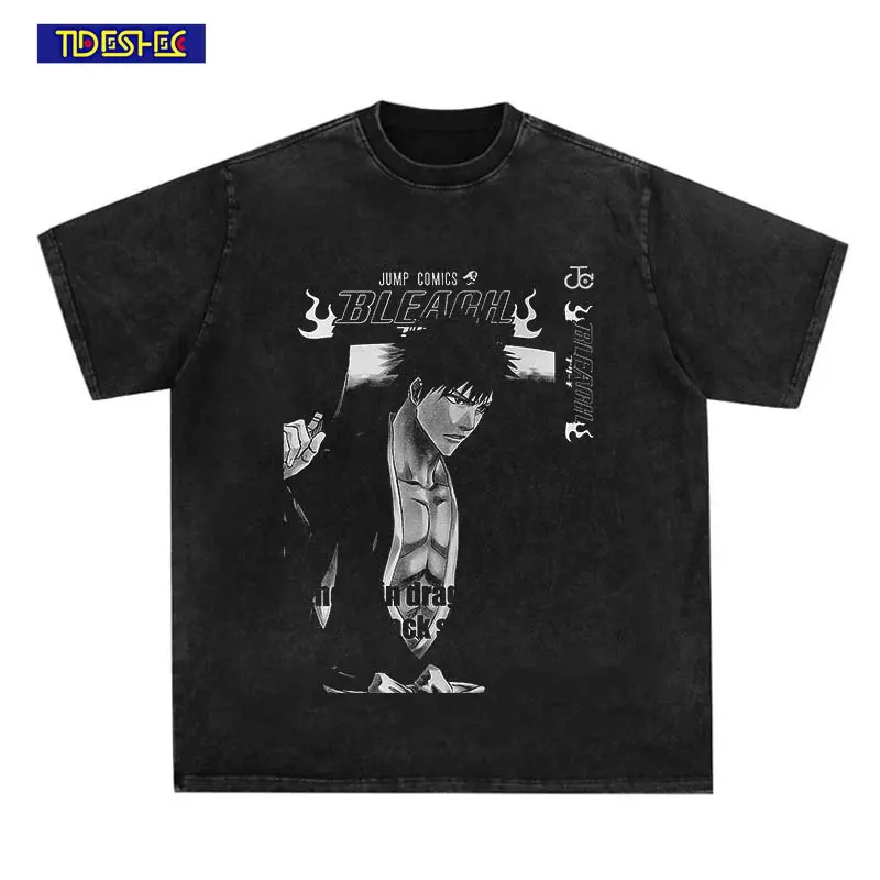 

Футболка мужская оверсайз с коротким рукавом и принтом в японском стиле