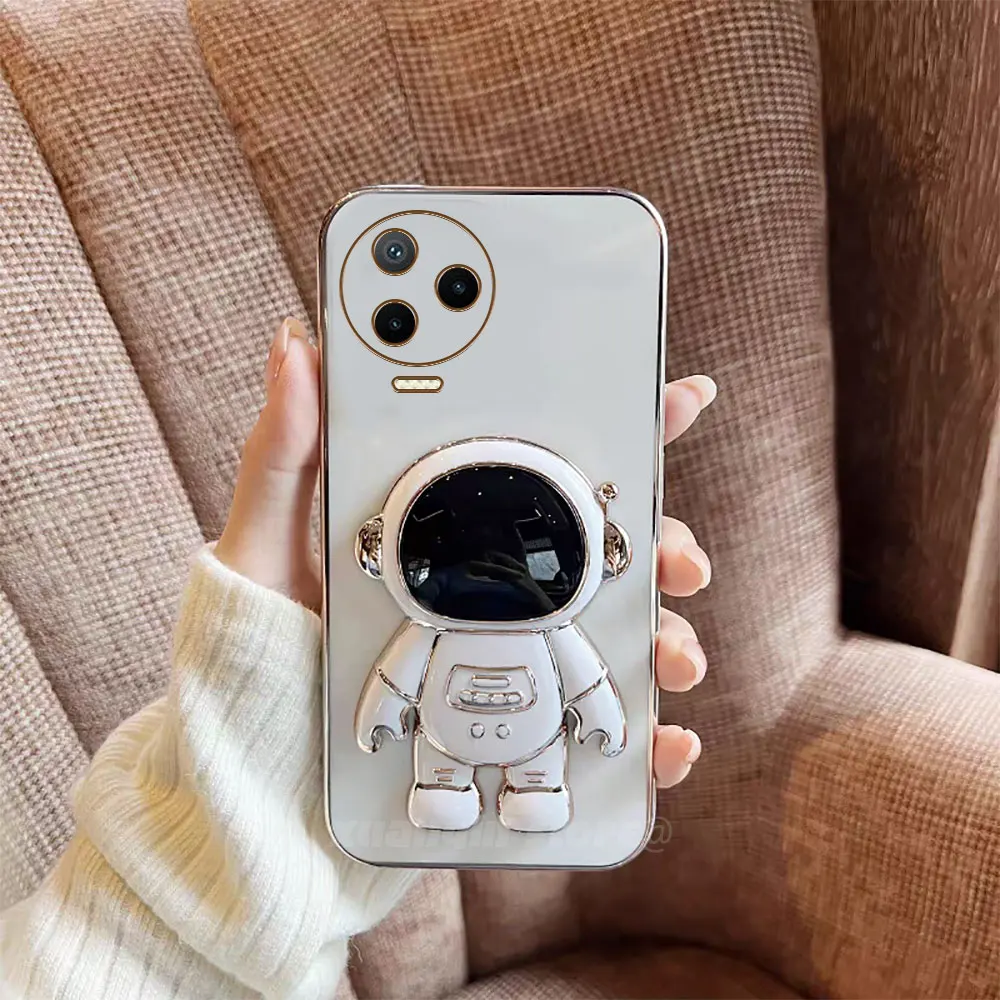 Роскошный чехол для телефона с подставкой астронавта Infinix Note 12 Pro 2023 X676C X676B мягкая