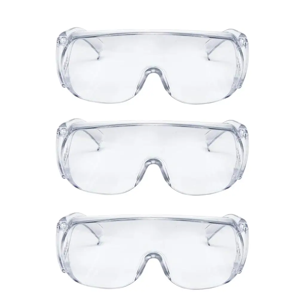 

3x Safety Goggles Anti-spitting Fog Glasses Spectacles for Eye , Anti-Scratch, , Dust-Proof