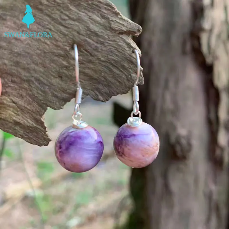 

Женские серьги ручной работы из серебра 100% пробы