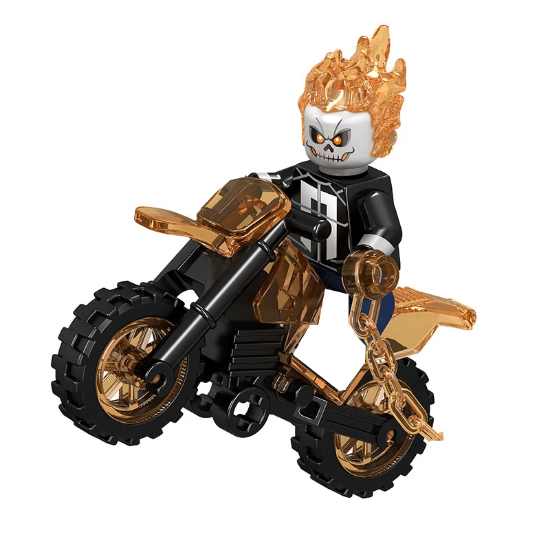 Образовательная кукла LG1002 светящаяся Призрачный всадник гоночный мотоцикл