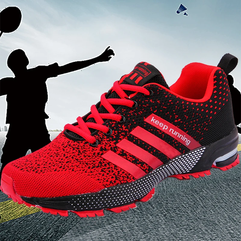 Breathable Running Shoes Men New 2022 Summer Ultra-light Tennis Sport Shoes for Women Casual Walking Race Big Size Free Shipping