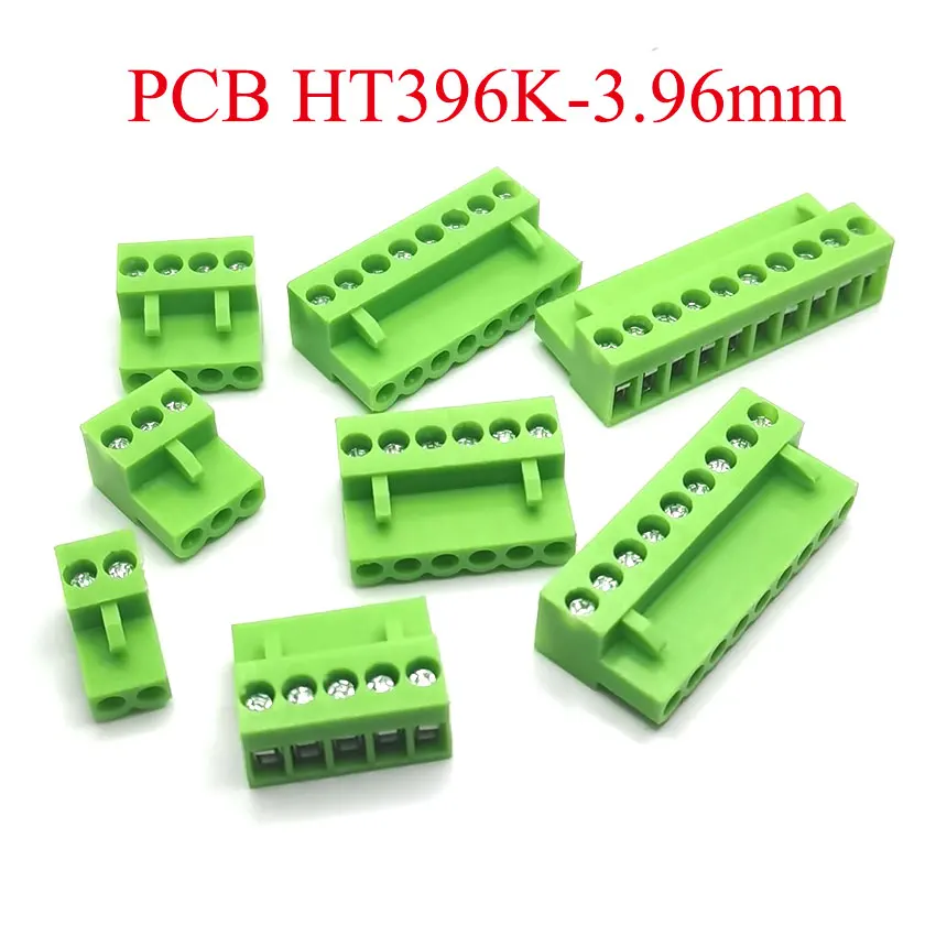 10 шт. штекеры HT396K 2P 3P4P 5P 6P 7P 8P9P 10P 12P подключаемые клеммные блоки расстояние 3 96 мм