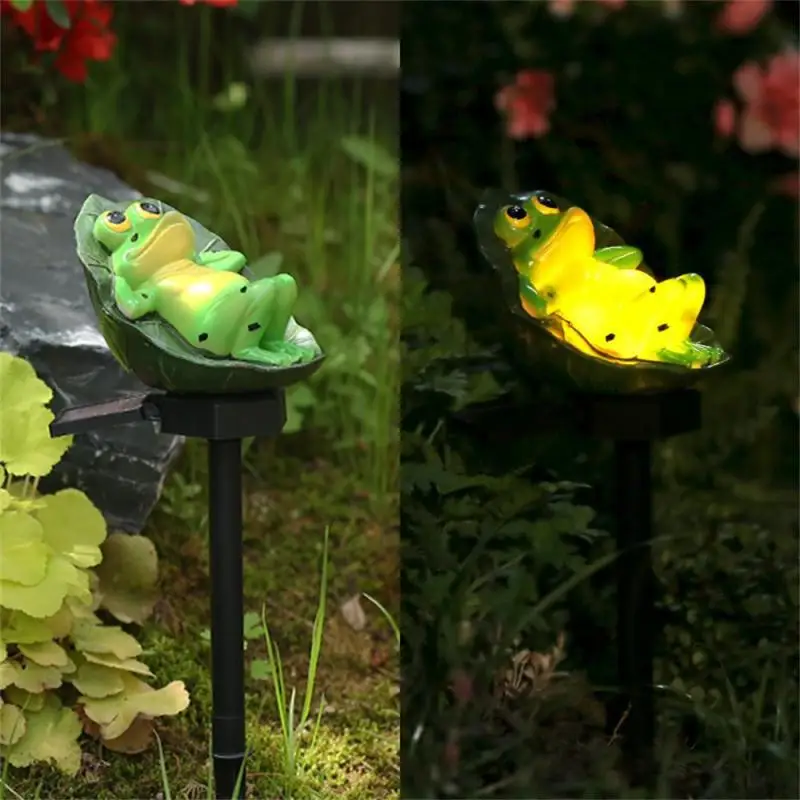 

Декоративная лампа на солнечной батарее в виде животных, искусственная лягушка с питанием от солнечной энергии, внешнее освещение, водонепроницаемая полимерная кнопка