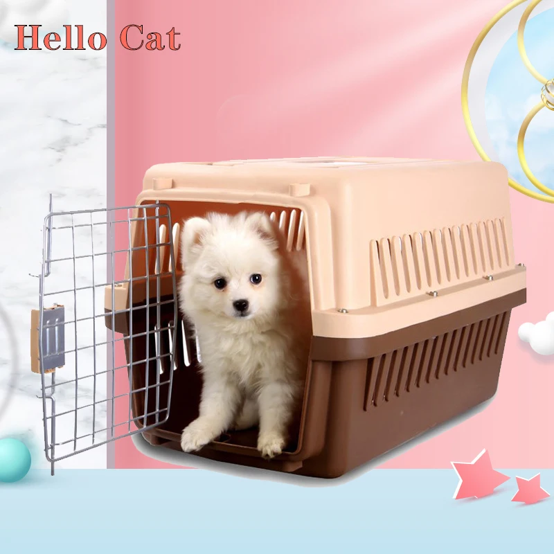 

Cat Cages Dog Carrier Box Outdoor Travel Transport Portable Bags Consignment Box Detachable Pet Air Box for Animals