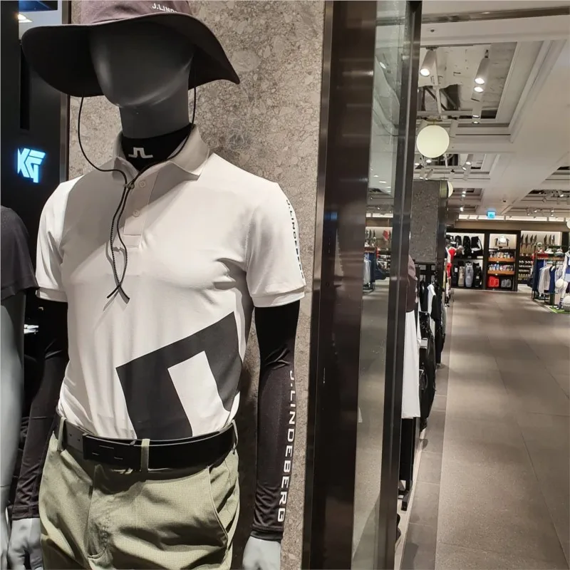 Golf Clothing Men's Short Sleeve T-Shirt Summer New Fashion Sports Perspiration Breathable Lapel Polo Shirt