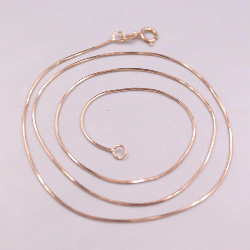 Цепочка из настоящего чистого розового золота 18 карат женский подарок ожерелье