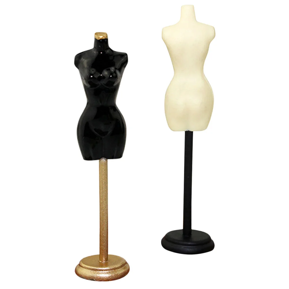 

2Pcs Mini Mannequin Model Dress Clothing Stand Clothes Display Support