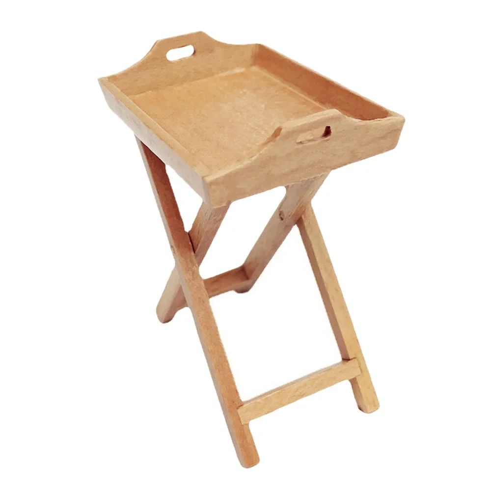 

Wooden Fruit Tray Decor Miniature Furniture Adornment Doll House Decor Wooden Fruit Plate Model for Kids Men