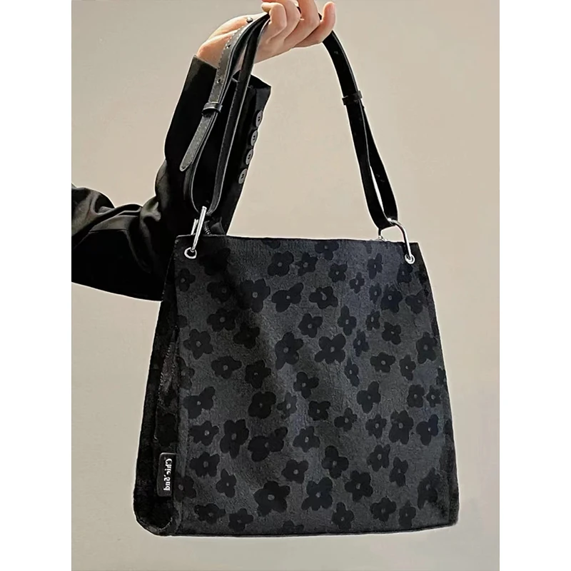 

New Large-Capacity Brand Fashion Printing High-Quality Texture All-Match Women'S School One-Shoulder Tote Underarm Handbag
