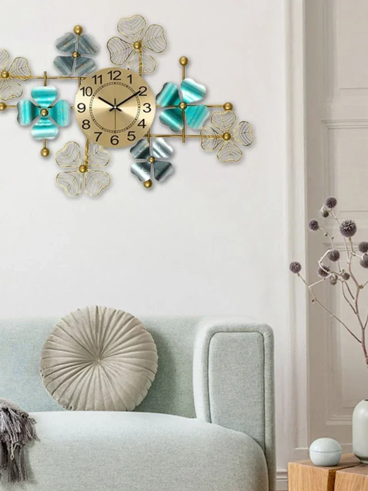 Shion Настенные часы для гостиной роскошные индивидуальные креативные бесшумные