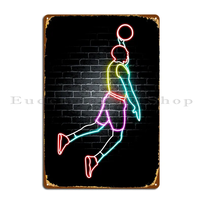 

Basketball Metal Plaque Kitchen Garage Garage Iron Club Tin Sign Poster