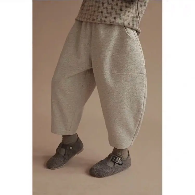 

Kids Pants Soft Comfortable Pretty Lovely Lively Arder Simple Fashion Loose Sweet New Pattern Personality Artistic Cotton Soild