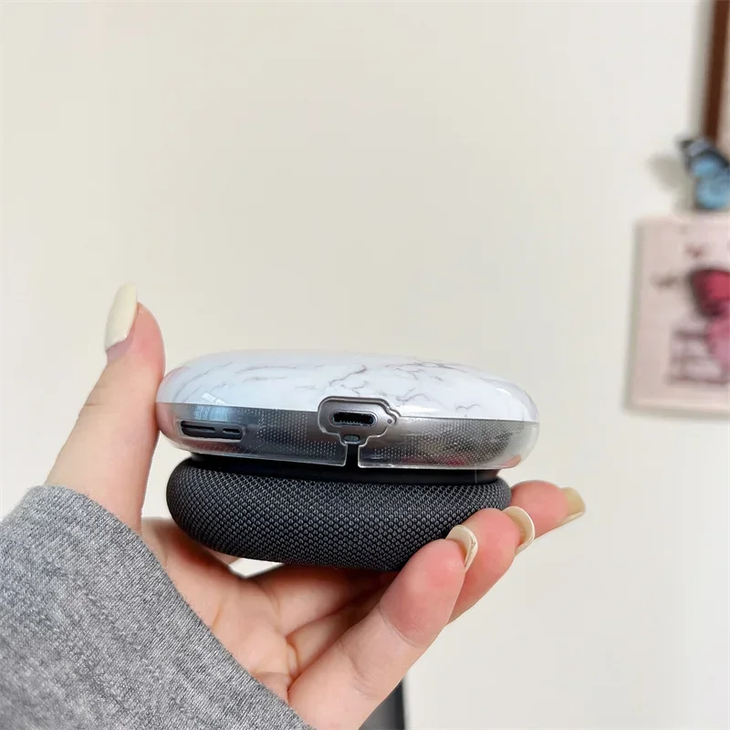 Фото Модный крутой чехол для Airpods Max, защитный мраморный декор для наушников Apple, чехол для Airpods Max, защита гарнитуры №5