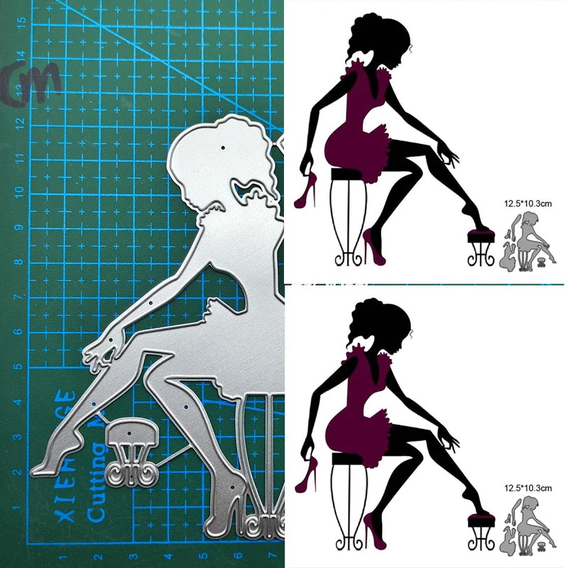 Женские металлические Вырубные штампы искусственная кожа бумажная карта