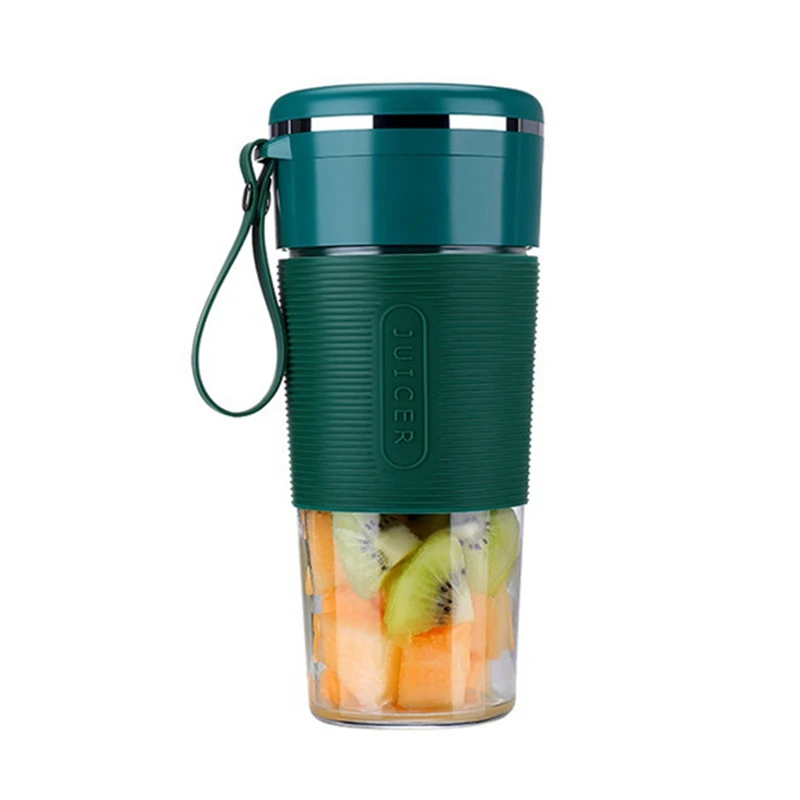 

USB Electric Safety Juicer Cup Small Juicer Machine Fruit Juice Mixer Ice Smoothie Blender Cup 6-Knife