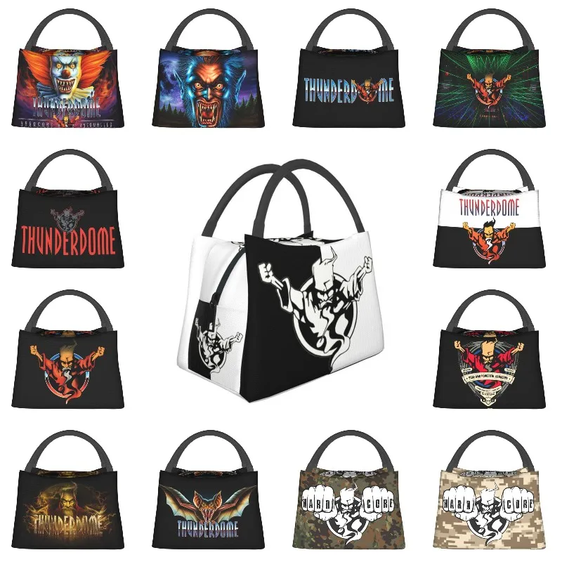 

Thunderdome Music Festival Logo Lunch Box Hardcore Techno And Gabber Thermal Cooler Food Insulated Lunch Bag Pinic Container