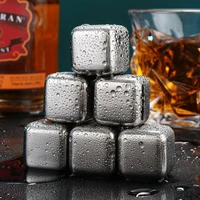 beer red wine coolers stainless steel ice cubes reusable chilling stones vodka whiskey holders keep drinks cold bar bucket tools