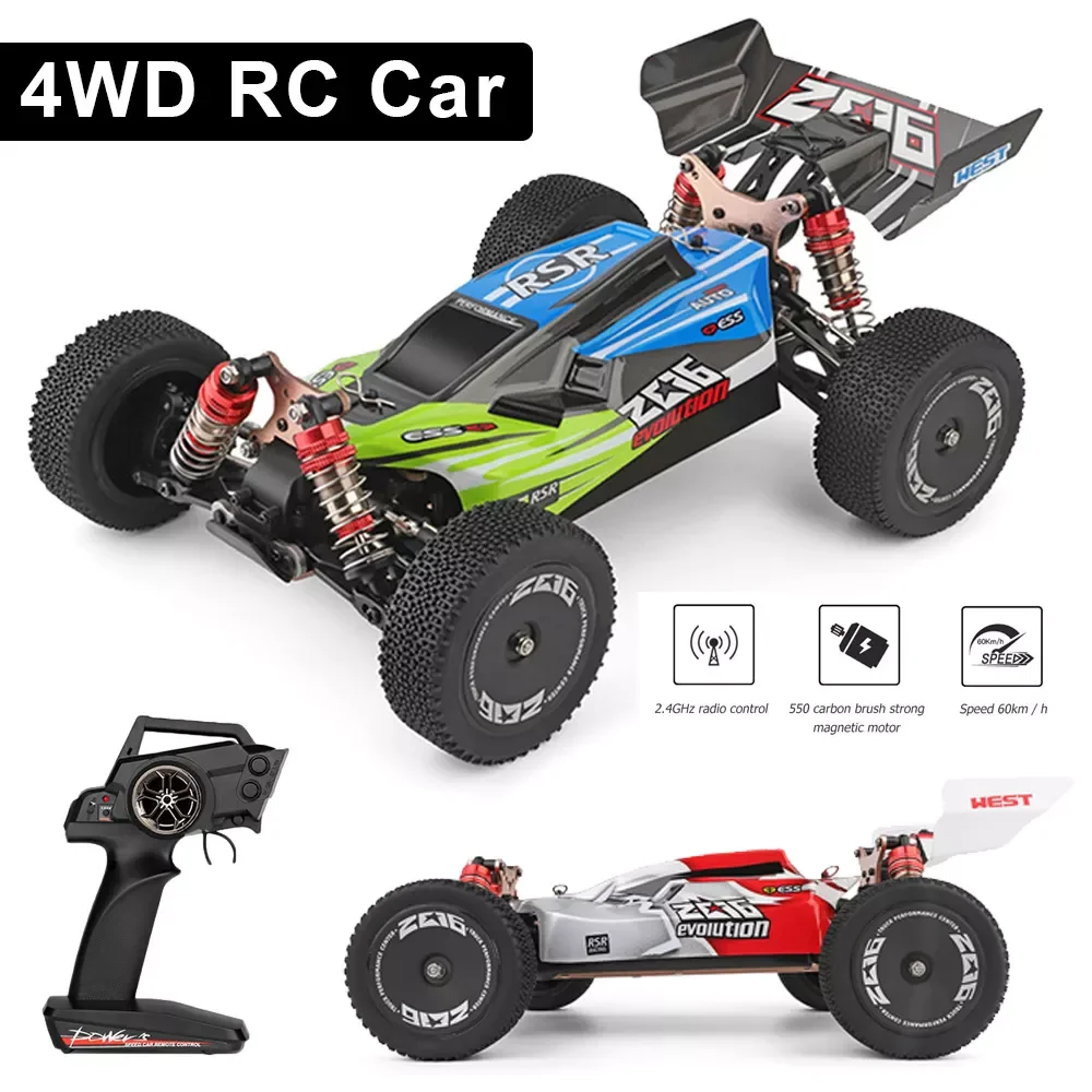 

WLtoys 144001 1/14 2.4GHz Racing RC Car 60KM/H 4WD Electric High Speed Car Off-Road Drift Car Remote Control Toys for Kids Adult