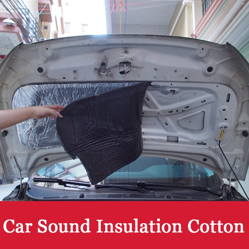 

140cm*100cm Car Sound Mat Proofing Deadener Heat Noise Insulation Deadening Mat Hood Closed Cell Foam Sticker Auto Accessories