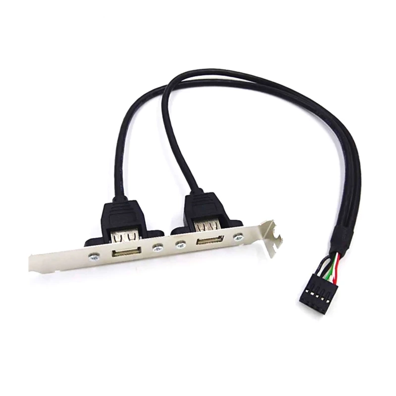 Y1UB 2 порта USB2.0 USB 2.0 гнездо к материнской плате 9-контактный адаптер PCI-кабеля