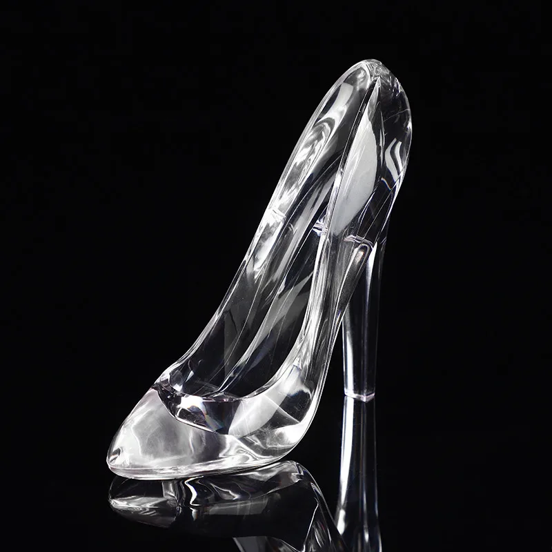 

Hot Sales Tiktalk Cinderella Crystal Shoes Kids Birthday Gift Home Decor High-Heeled Wedding Figurines Miniatures Ornament