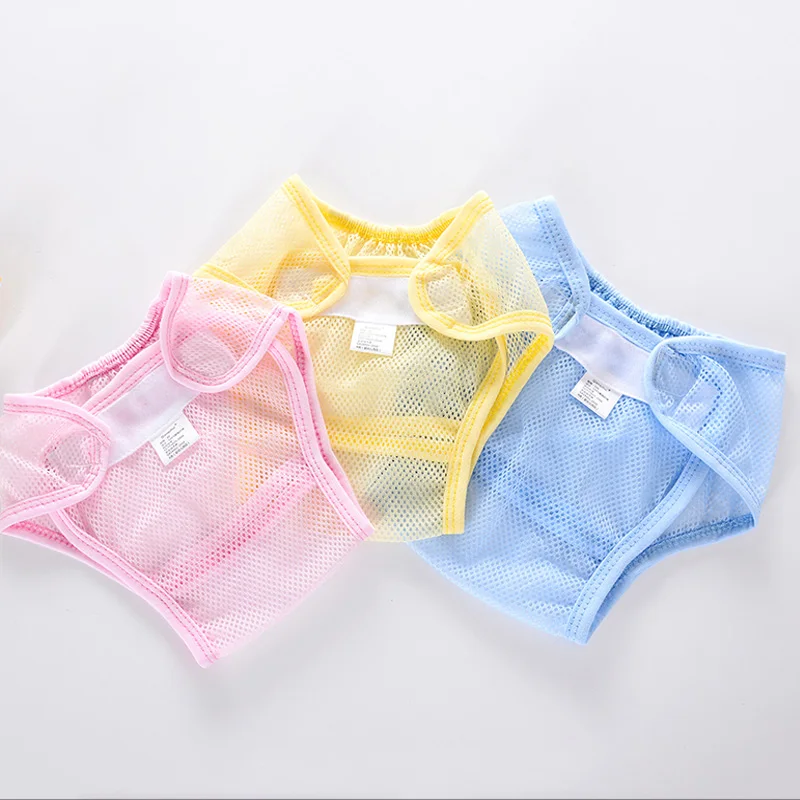 

Kids Nappies Reusable Washable Cloth Mesh Diaper Breathable Nappy Cover Waterproof Child Kids Traning Panties Diapers Pocket
