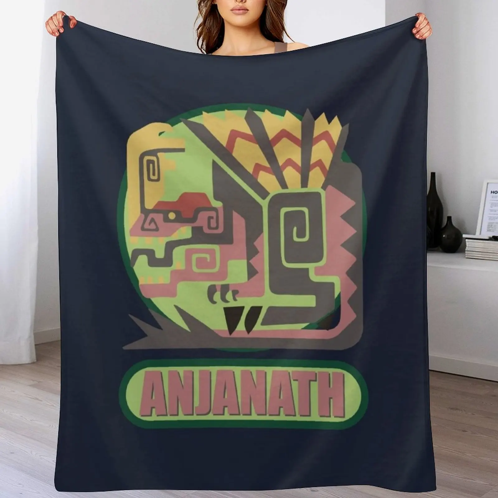 Monster Hunter World: Iceborne - Anjanath Плед Декоративные кровати Тяжелые одеяла