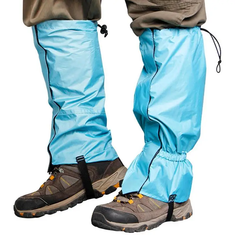 Snow Leg Gaiters Waterproof Leg Gator For Snow Anti-Tear Shoe Gaiters For Men & Women Breathable Adjustable Snow Boot Gaiters