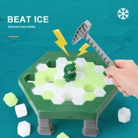 parent child interactive mini kids save penguin ice block breaker trap toys funny table game toy stress reliever decor puzzles