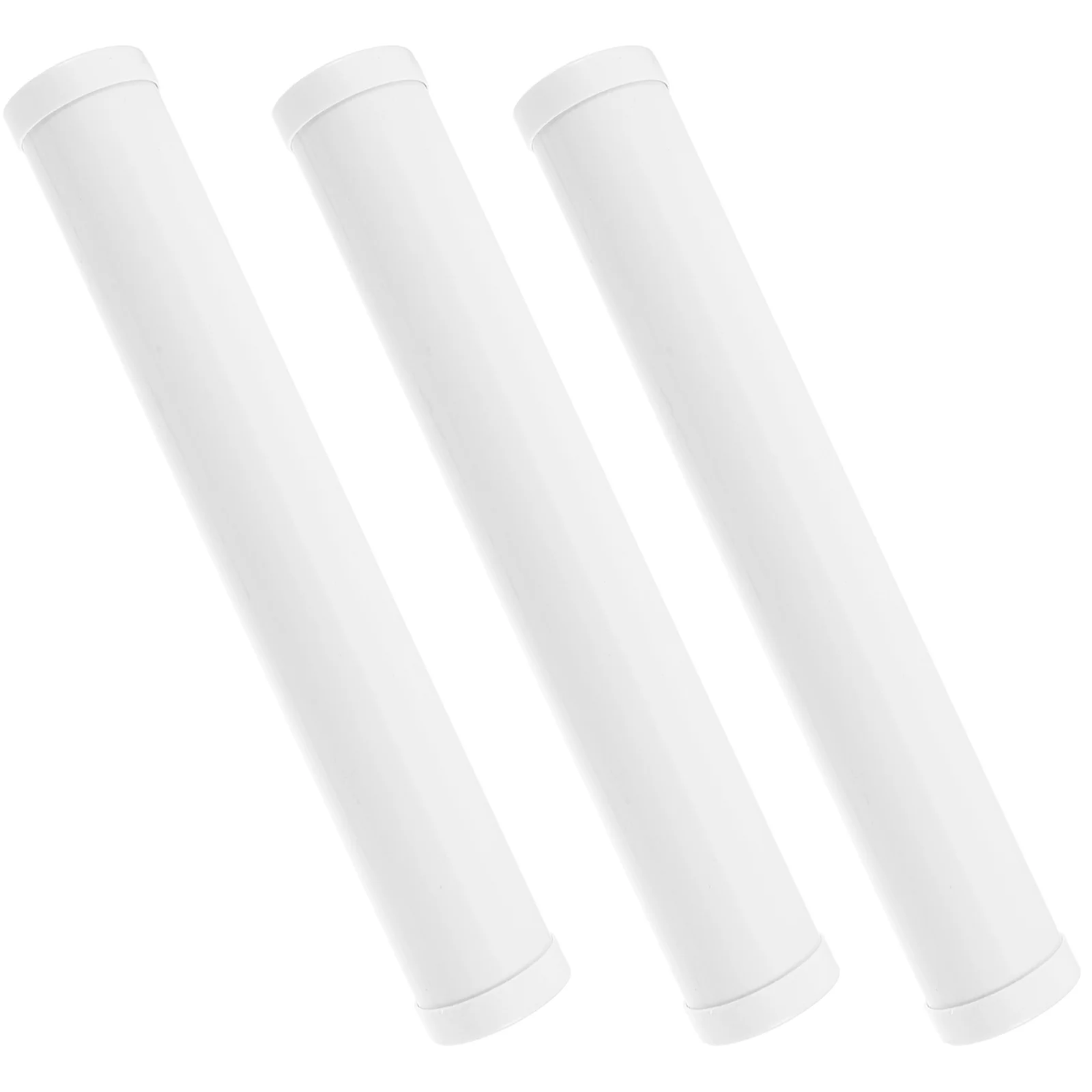 

3 Pcs Grill Skewers Bucket Fork Holder Container Lid Storage Tube Grilling Stick Pvc Barbecue