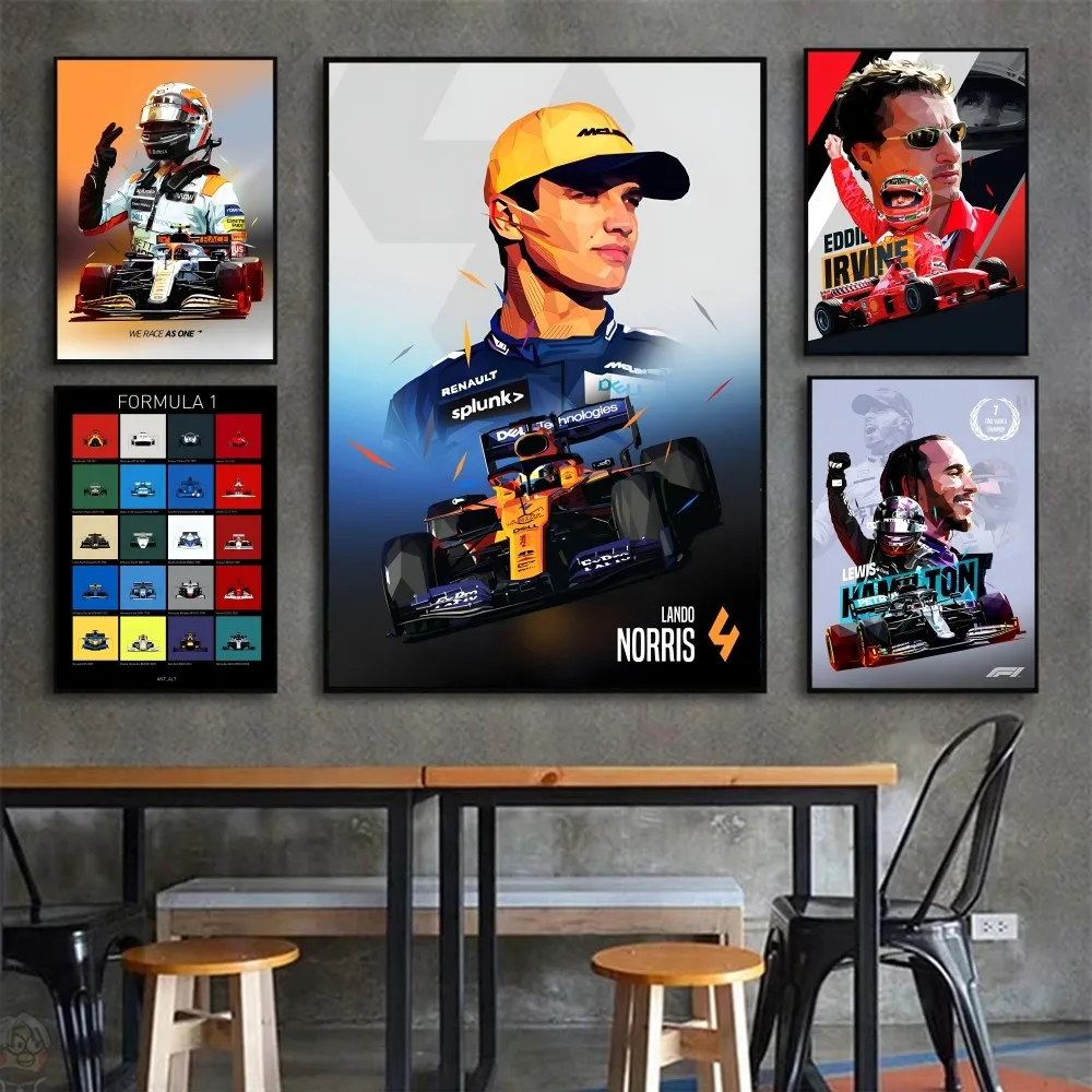 2023 Pop Sports F1 Legend плакат гонки эстетические наклейки-постеры в стиле шюмы декор для