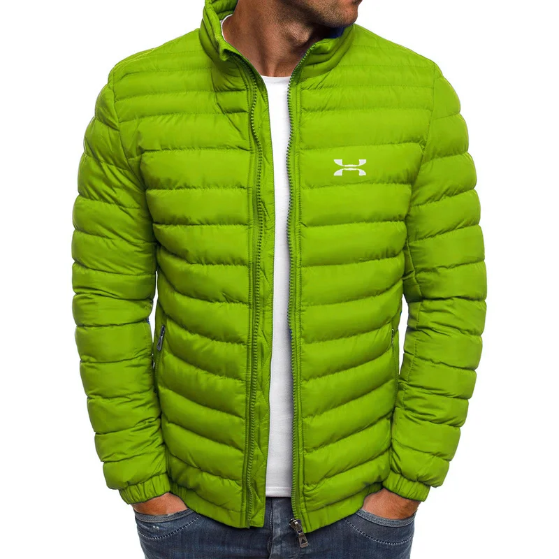 Winter 2023 New jacket Men's standing collar warm parka Street fashion casual brand jacket Men's winter down jacket