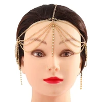 classic vintage bohemia headwear rhinestone tassel headband hair jewelry for women bridal hair chain wedding accessories