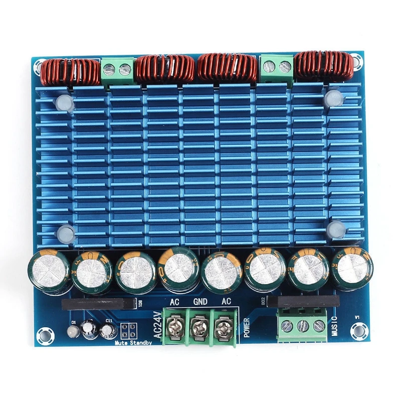 

XH-M252 ultra high power TDA8954TH dual chip D-class digital power amplifier board Audio amplifier board 420W