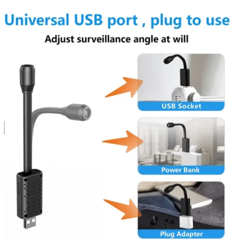 

2023 новая USB Wi-Fi Веб-камера, мини-камера 1080P с ночным видением, обнаружением движения, Wi-Fi камера, компьютер USB PK SQ11 A9 hid den камера