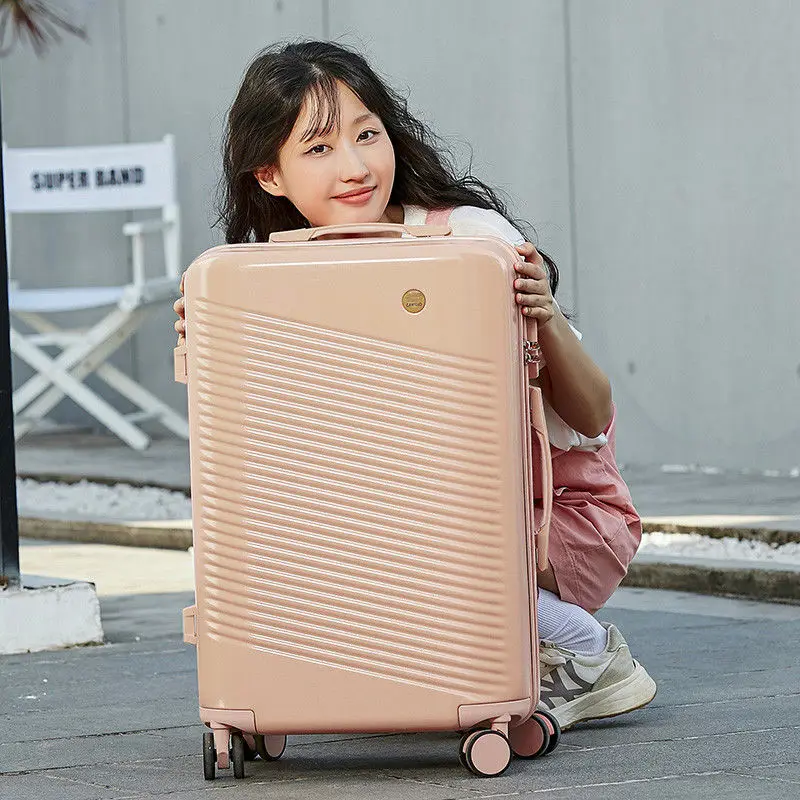 22/24/26/28 Inch travel suitcase on wheels 20 inch carry on luggage Stylish silent universal wheel trolley suitcase valises
