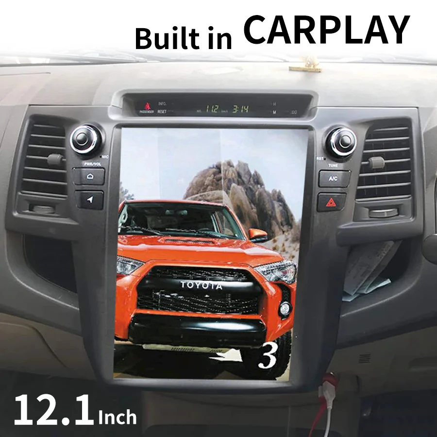 Экран Tesla Android GPS для Toyota Fortuner/HILUX Revo 2005-2014 руководство пользователя A/C