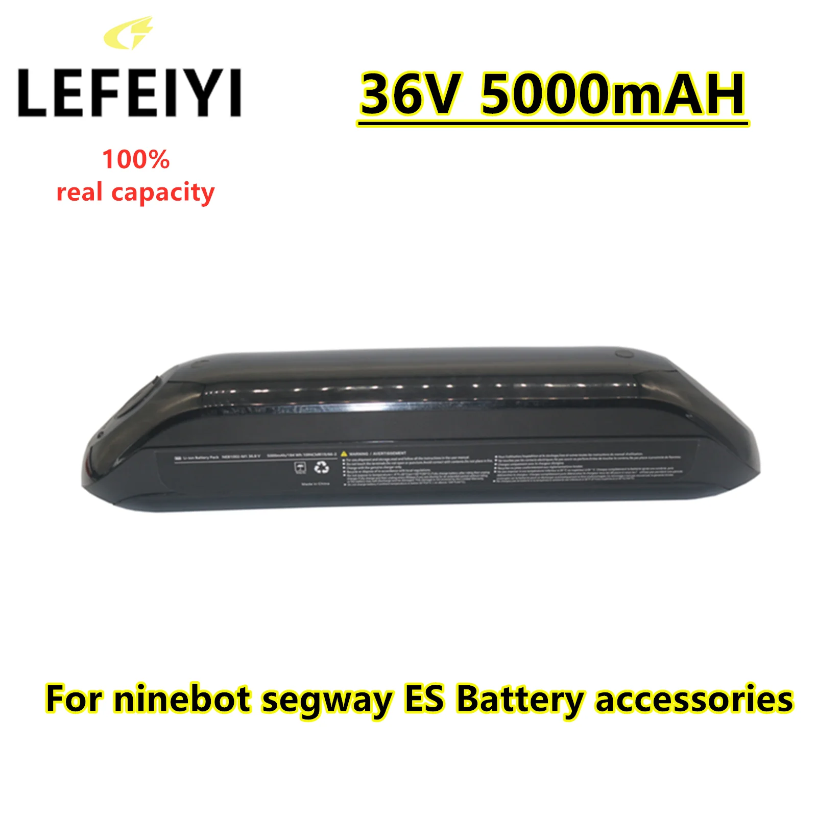 External Battery for Ninebot Segway ES1 ES2 ES4 E22 E22D E22E Smart Electric Scooter 36V 5000mAH Battery, Ninebot Segway Scooter