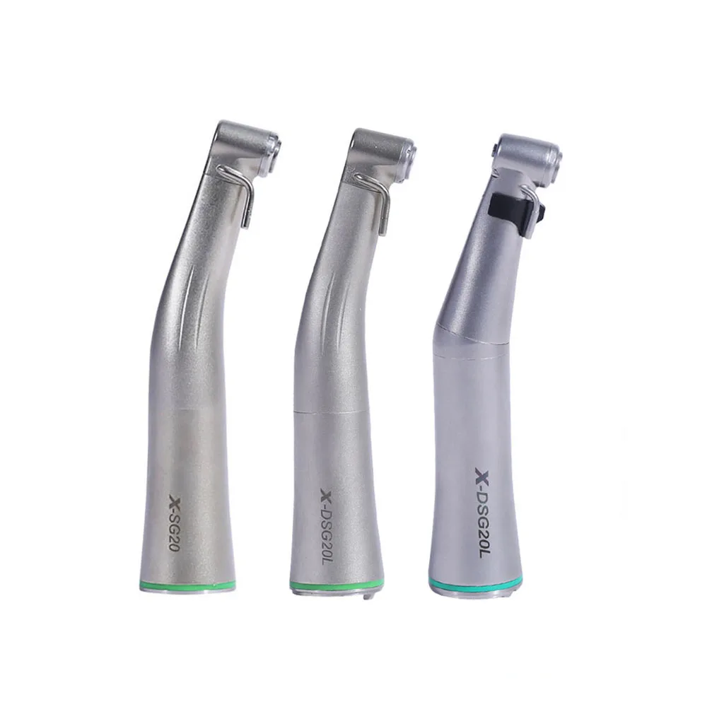 

Dental 20:1 Odontology Low Speed Handpiece Green Ring With LED Fiber Optic Contra Angle Dentistry Implant Handpiec X SG20L