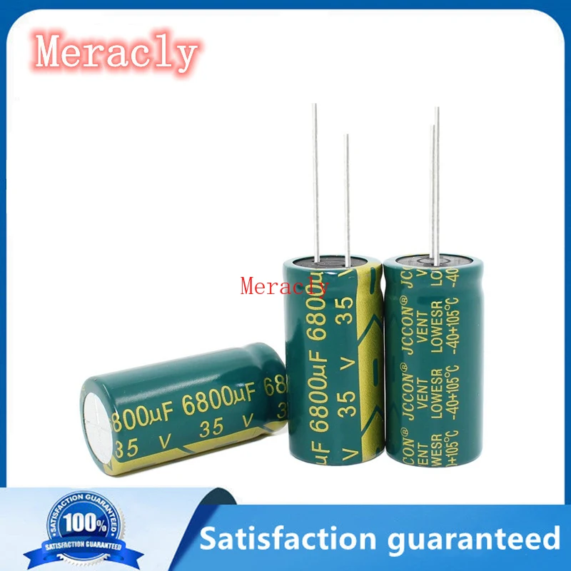 

10PCS - 100PCS/lot 35V 6800UF 18*35MM high quality high frequency low impedance aluminum electrolytic capacitor 6800uf 35v 20%