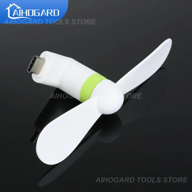 

Hot Sale!!! Type C Small Fan Electric Phone Fan Mobile Phone For Power Supply Mini Fan Summer Outdoor Gadget