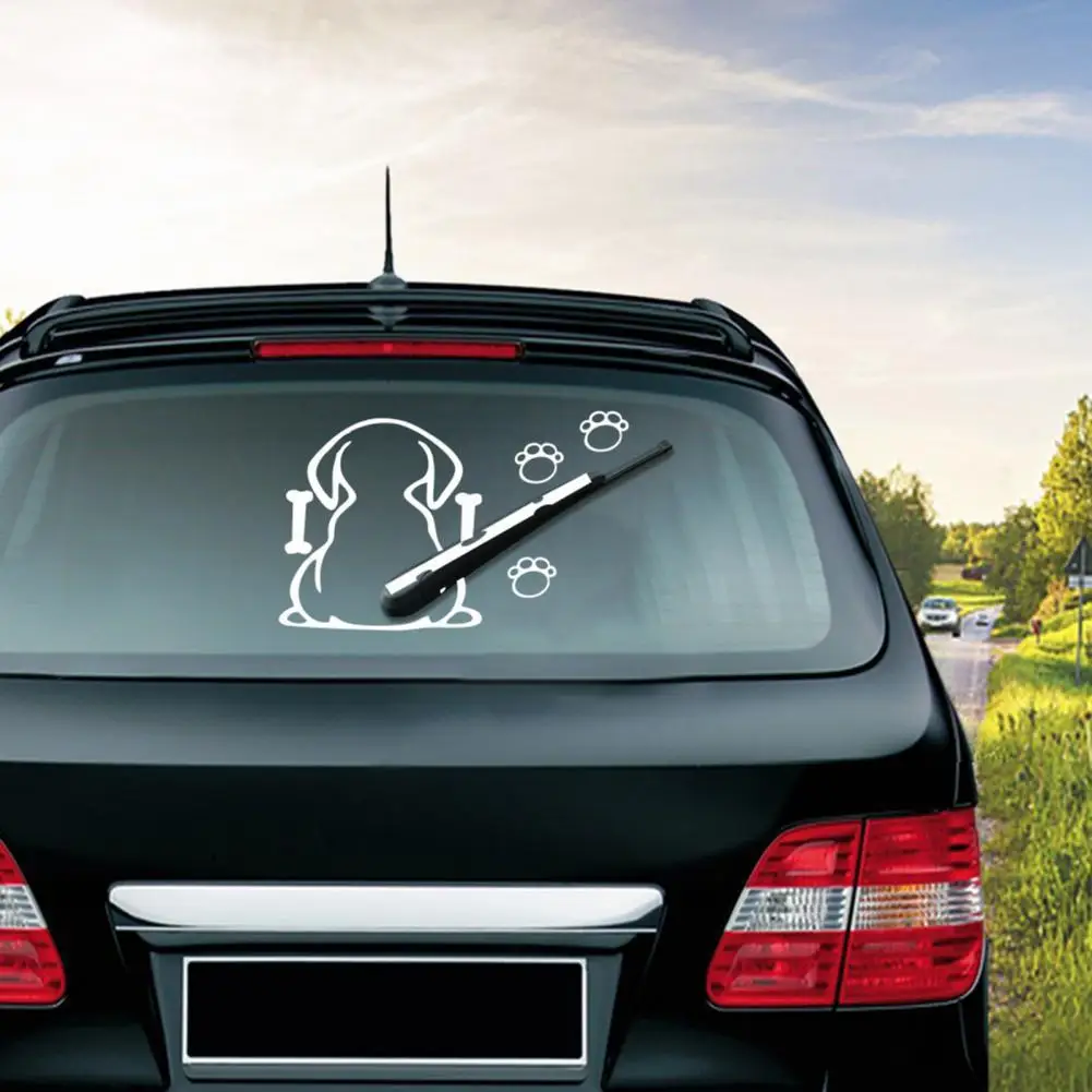 

Широкое применение, прочная виниловая наклейка с изображением собаки для автомобиля